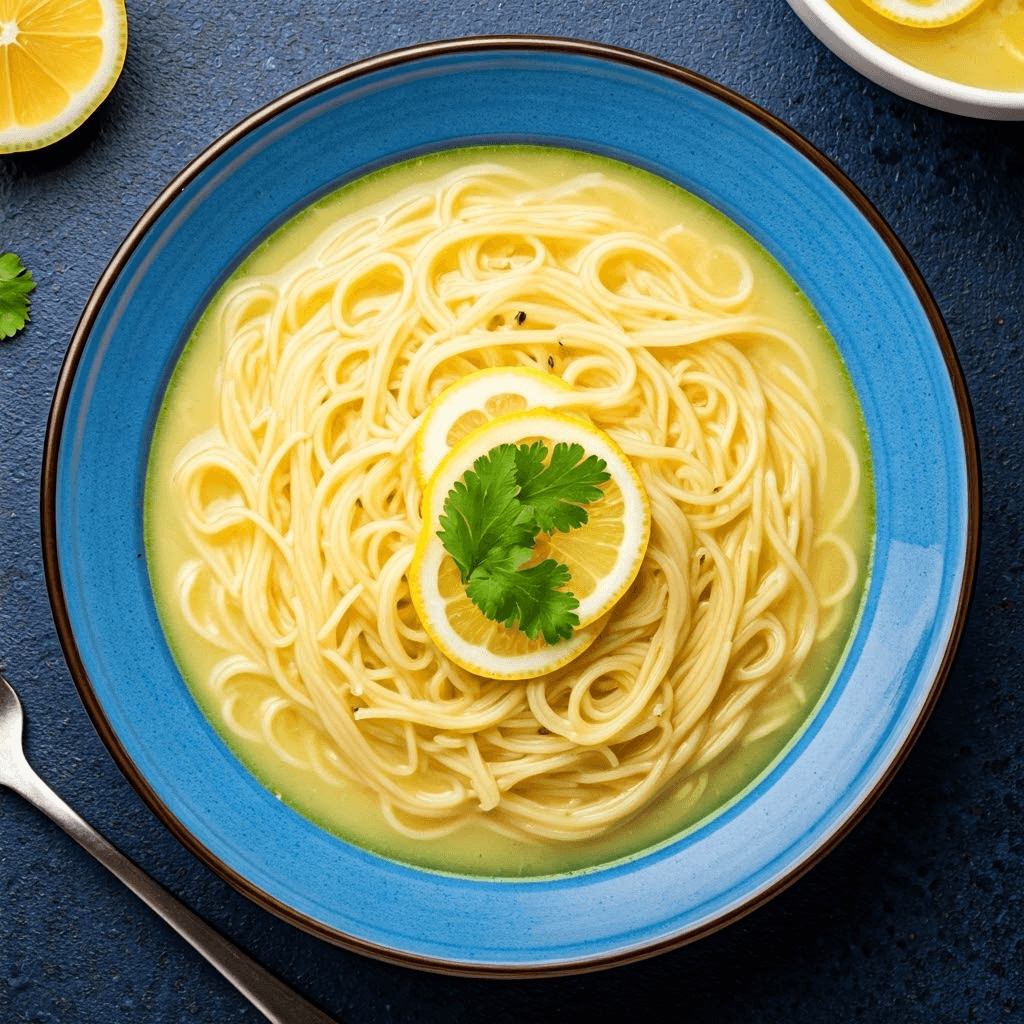 Lemon Ginger Noodle Soup