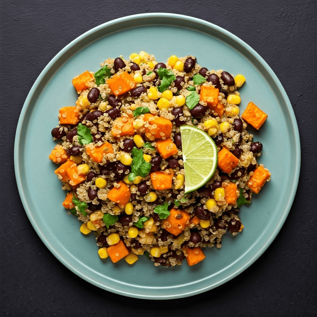 Quinoa Salad with Roasted Sweet Potato