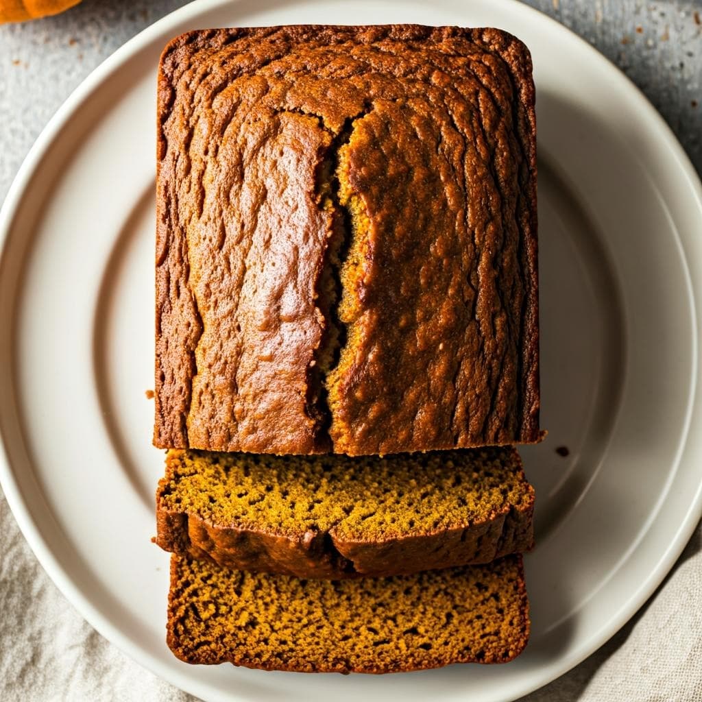 Healthier Spiced Pumpkin Bread Loaf