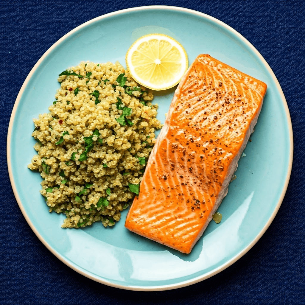 Sunshine Salmon with Zesty Quinoa