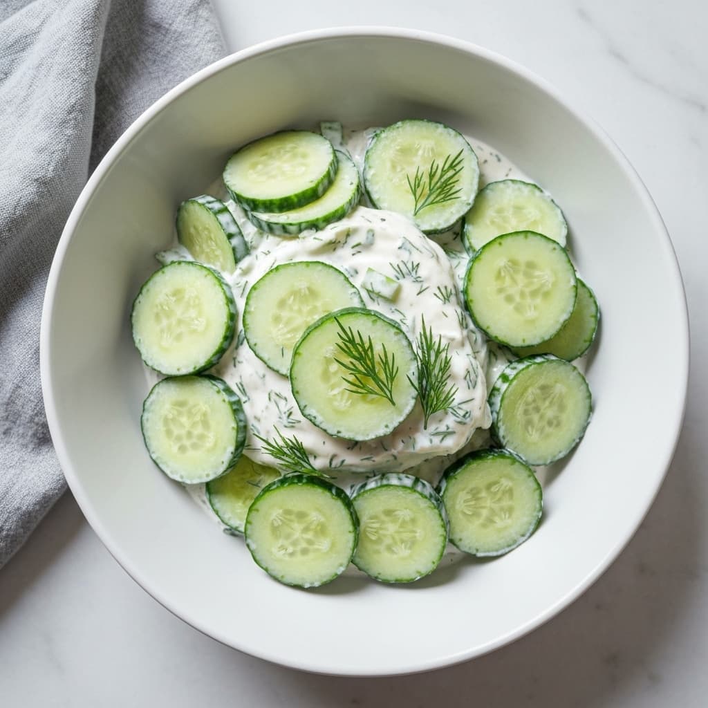 Creamy Cucumber Dill Salad