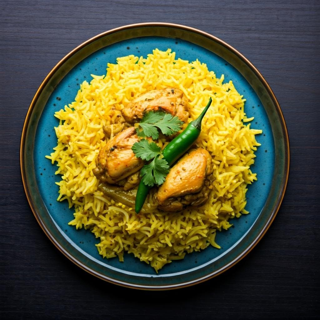 Fragrant Chicken & Green Chili Pilaf